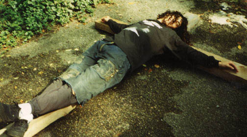 The martyr in Action! Eslingen, Germany 1994. 